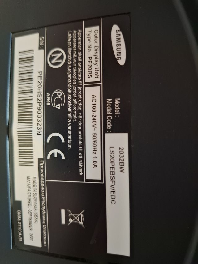 Monitor Samsung - Negro