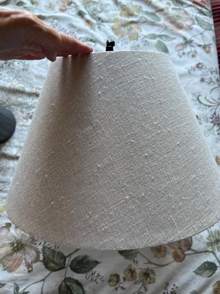 Lámpara techo lino beige-marrón