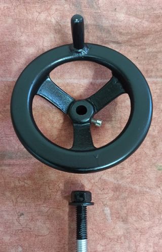 VOLANTE INDUSTRIAL MACIZO ALUMINIO FUNDIDO PEQUEÑO