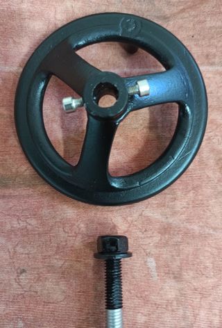 VOLANTE INDUSTRIAL MACIZO ALUMINIO FUNDIDO PEQUEÑO