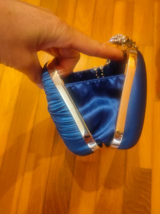 Bolso Azul boda o fiesta, solo un uso