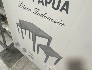 Mesa jardín antracita - 78x78cm