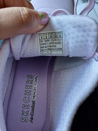 Zapatillas Skechers 39 rosa claro