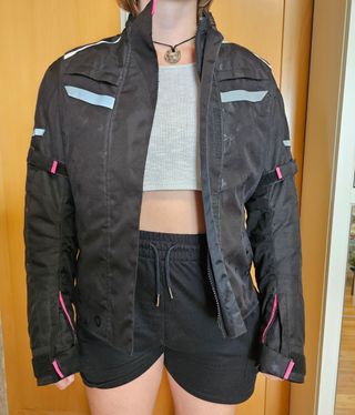 Chaqueta moto mujer invierno