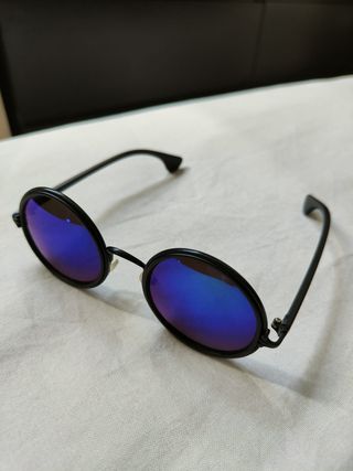 Gafas sol redondas azules - Vintage