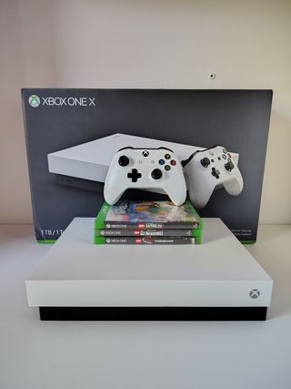 Xbox One X 1TB Edizione Bianca + Scatola Completa