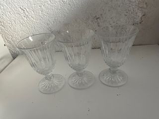 3 Calici Vetro Trasparente - Eleganti