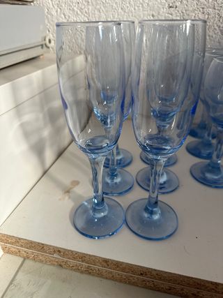 Calici Azzurri Trasparenti - 18pz