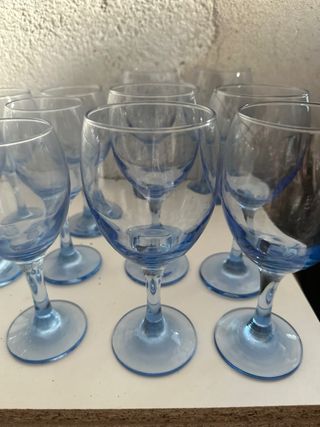 Calici Azzurri Trasparenti - 18pz