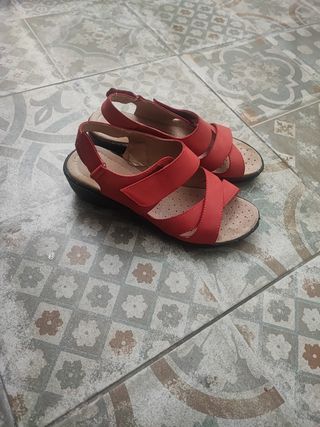 Sandalias Reo Comfort rojas - 39