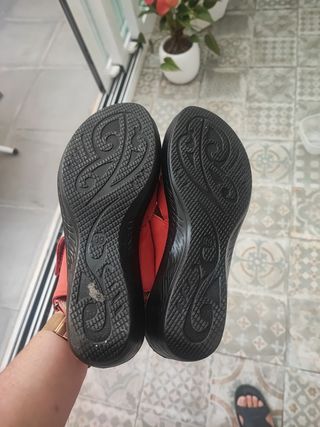 Sandalias Reo Comfort rojas - 39