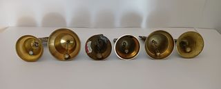 6 campane decorative in bronzo