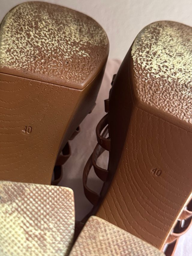 Sandalias tacón Marypaz Marrón T40