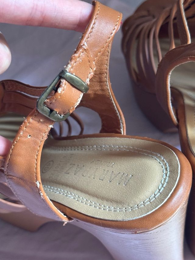 Sandalias tacón Marypaz Marrón T40