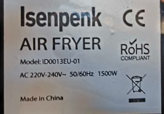 Freidora de aire Isenpenk
