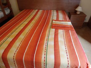 Funda nórdica 150cm - naranja,  beige y amarilla