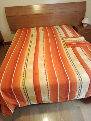 Funda nórdica 150cm - naranja,  beige y amarilla