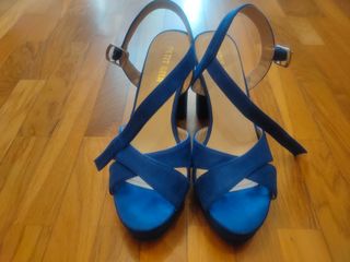 Sandalias azules n39 para boda o fiesta