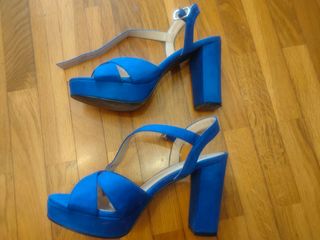 Sandalias azules n39 para boda o fiesta
