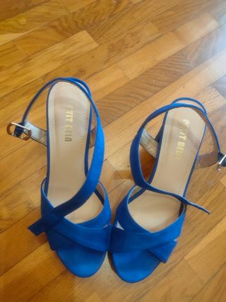 Sandalias azules n39 para boda o fiesta