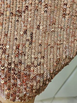 Top paillettes oro ibiza style