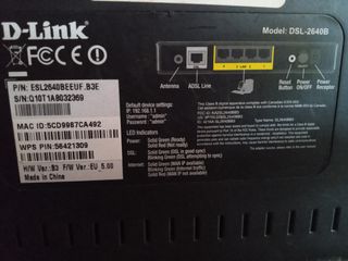 Router D-Link DSL-2640B WiFi