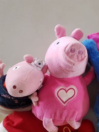 Peluches Patrulla Canina, Bob Esponja y Peppa Pig