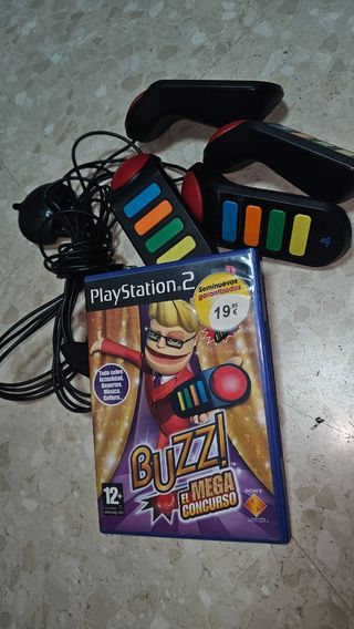 Buzz! El Mega Concurso PS2 + mandos