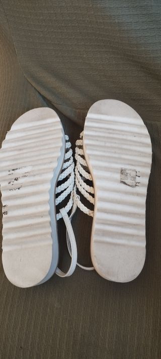 Sandalias blancas mujer talla 35