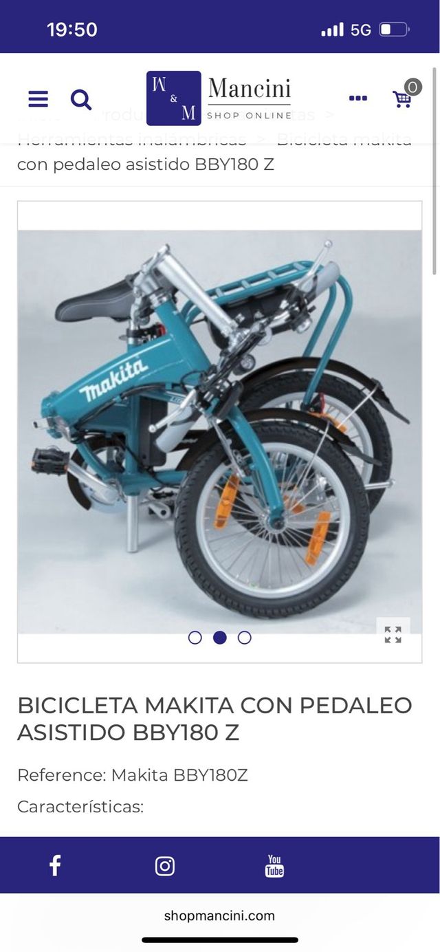 Bicicleta eléctrica plegable Makita