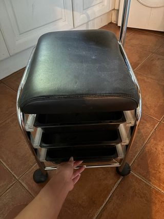 Carro auxiliar con cajones - negro