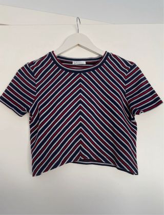 Crop top Zara rayas