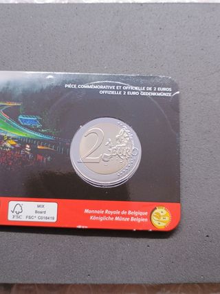 2€ commemorativo Coincard Belgio 2025 Spa