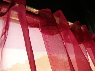 Cortinas de encaje beige y otros colores