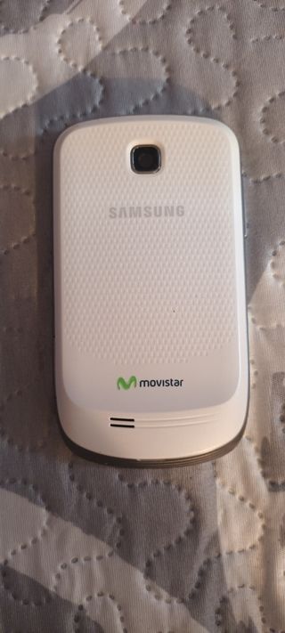 Samsung Galaxy Mini GT-S5570 blanco con funda