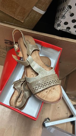 Zapatos variados de mujer y hombre