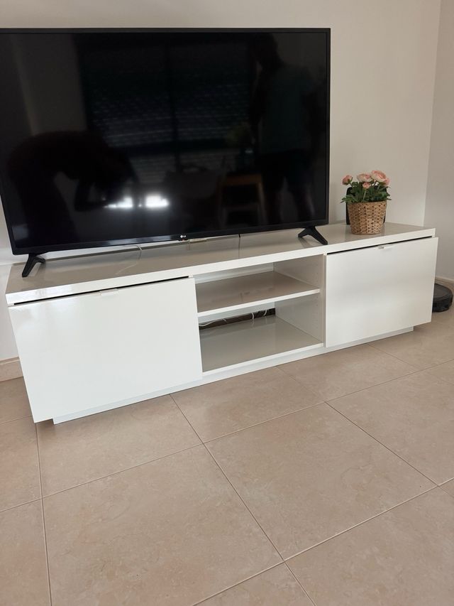 Mueble TV blanco - Estanterías