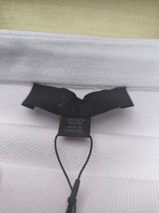 Falda Zara blanca talla S