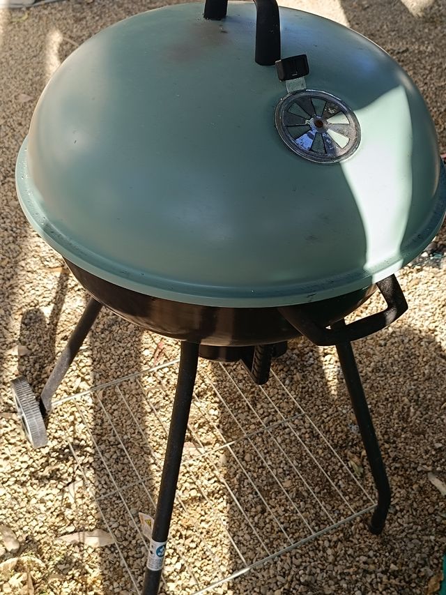 Parrilla de carbón - Negra y Verde