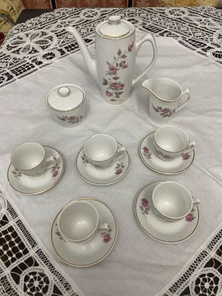 Juego de té vintage - Rosas