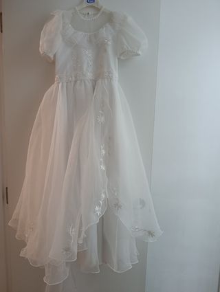Vestido Comunión blanco niña