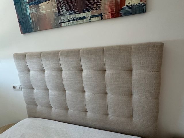 Cabecero cama 135cm beige