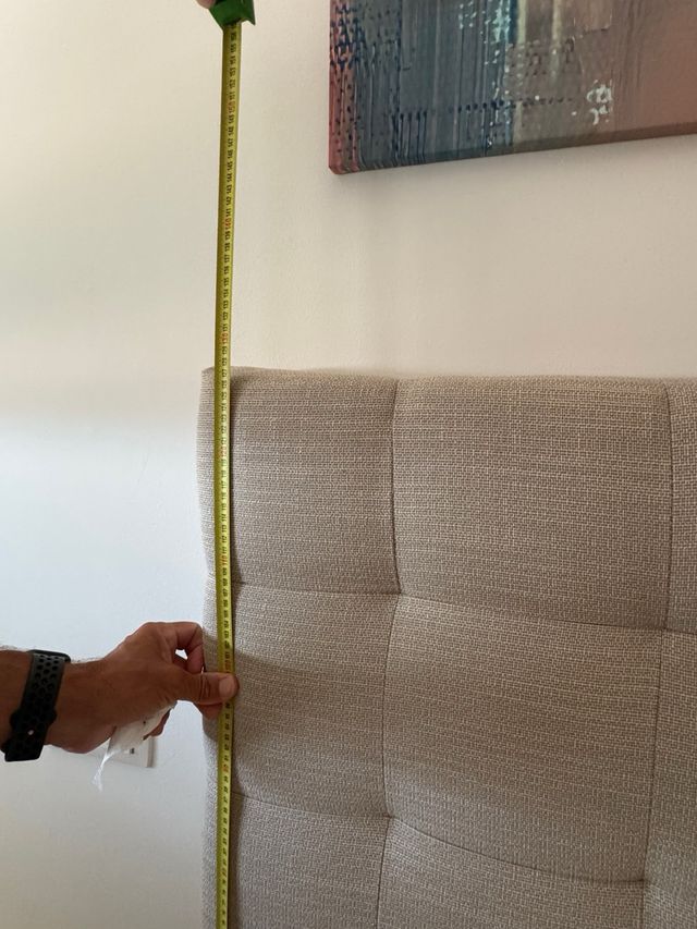 Cabecero cama 135cm beige