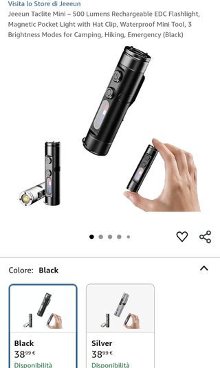 Mini Torcia LED Tattica