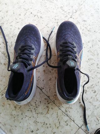 Zapatillas ASICS Running - Azul/Naranja