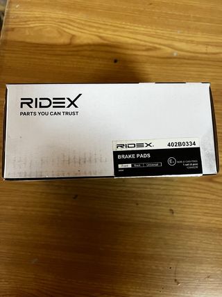 Pastillas freno RIDEX 402B0334