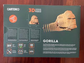 Puzzle 3D Gorila Cartonaje