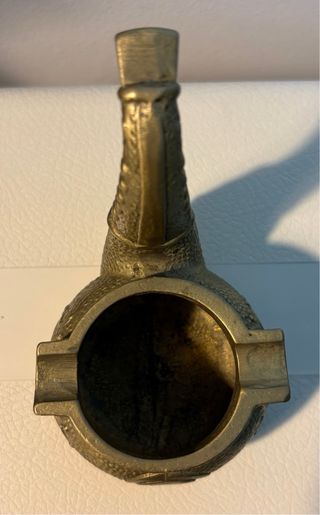 Cenicero nautico de bronce.