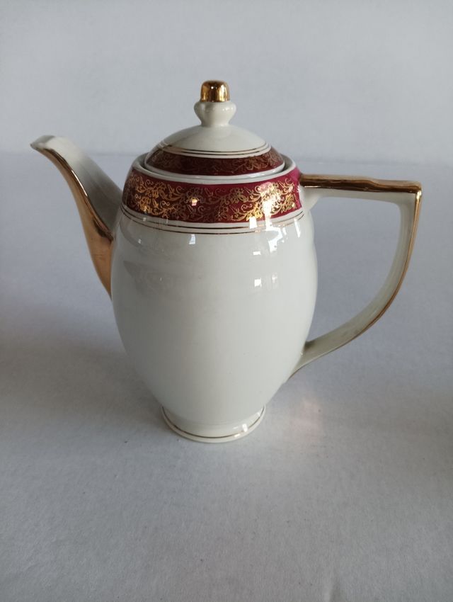 Cafetera y lechera porcelana