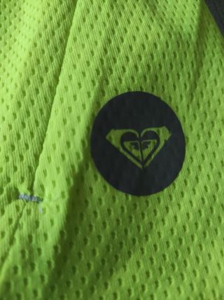 Camiseta Roxy running manga larga - Amarillo Fluo